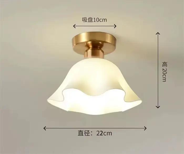 Lampe de lustre de plafond nordique, verre céramique, abat-jour acrylique, plafonnier de salon, LED 