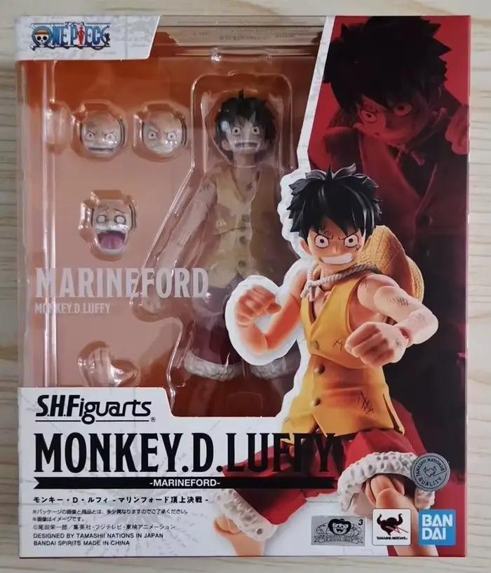 En stock Bandai S.H.Figuarts Monkey.D.Luffy Marineford One Piece Figurine d'action