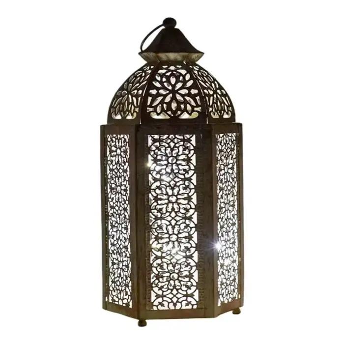 Lanterne marocaine ornée, bougeoirs décoratifs pour mariage indien, Eid,Ramadans, événement Hallowee