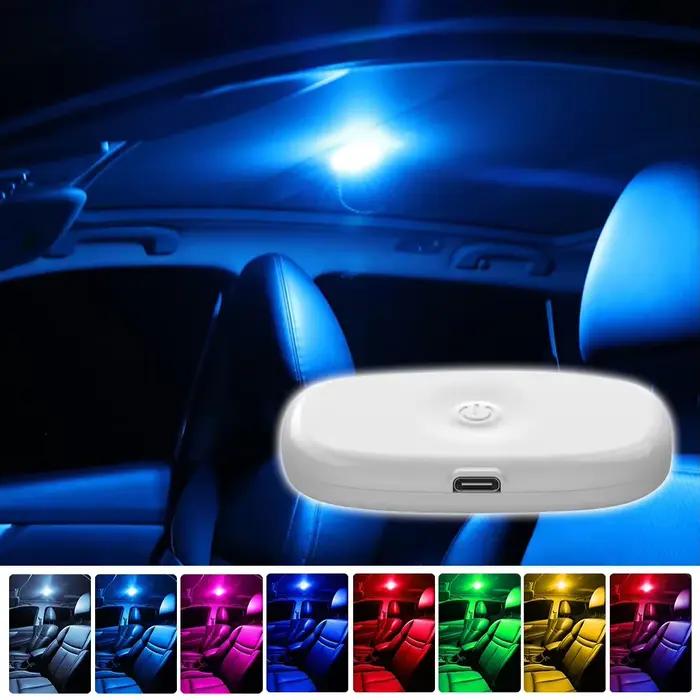 8 LED lumière tactile applique de lecture murale Base magnétique plafonnier de voiture humeur ambian
