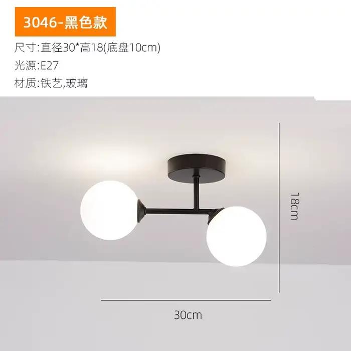 Boule de verre plafonnier maison déco éclairage intérieur pour chambre salon Table à manger vestiair