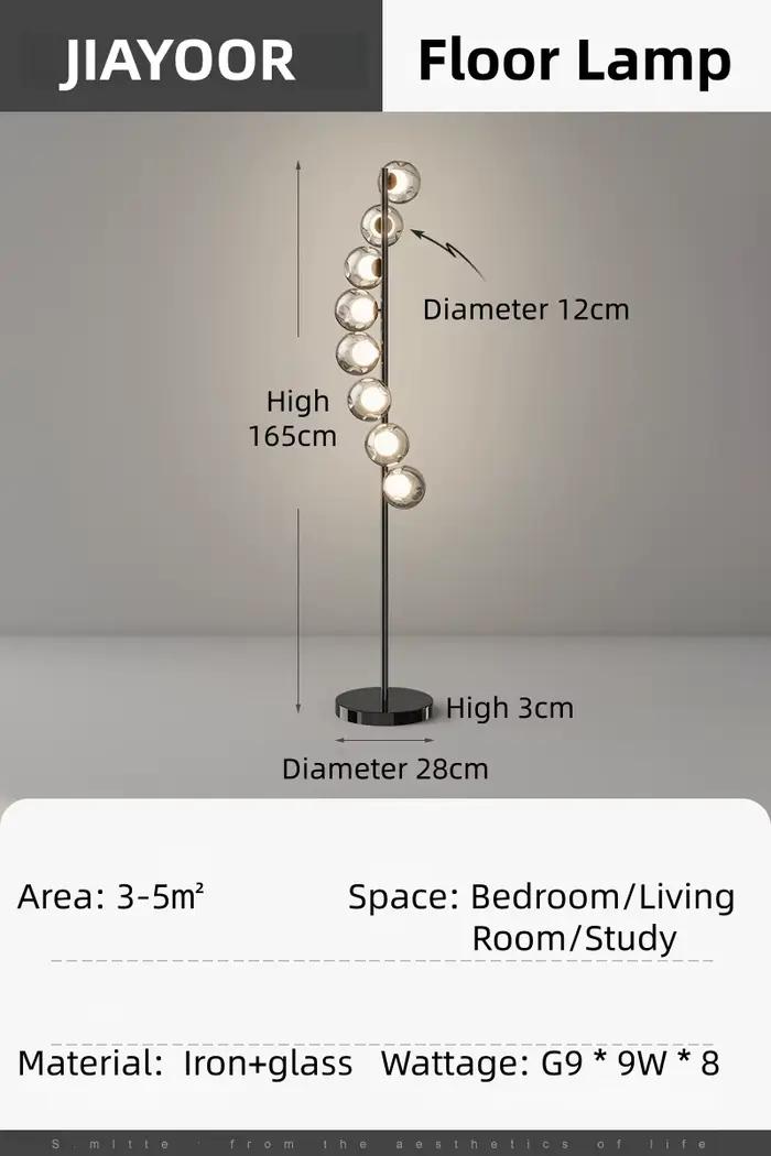 Lampadaire LED de luxe moderne pour salon canapé chambre support de chevet lumières hôtel Villa étud