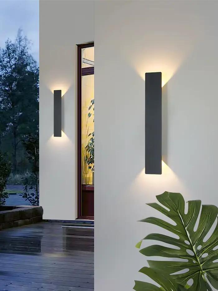 Applique murale extérieure moderne à LED étanche, aluminium, 24w/18W/6W, applique murale LED, décora