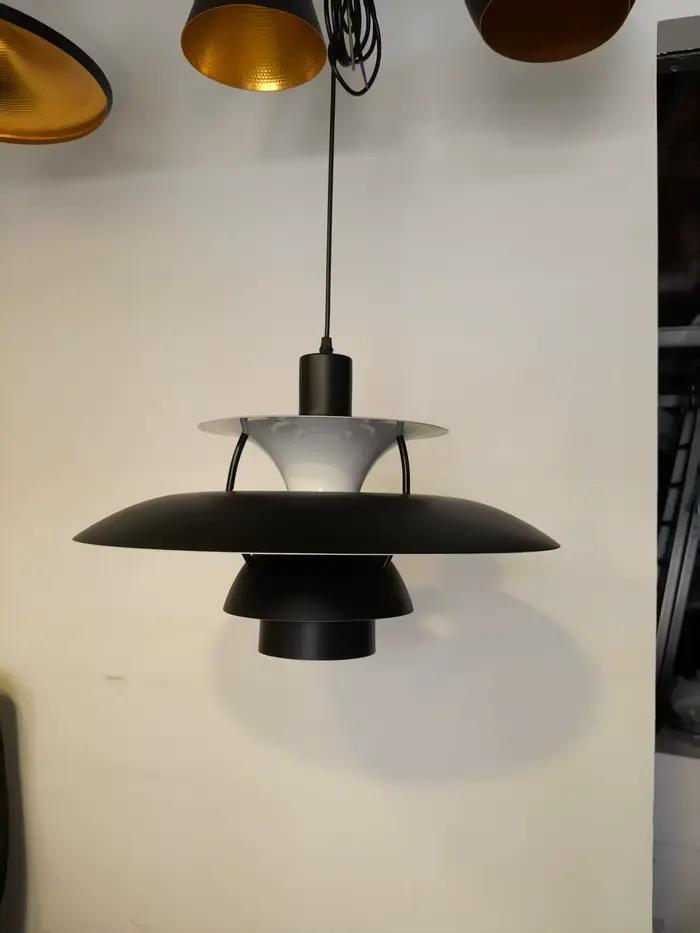 Lustre de plafond en forme de parapluie de designer danois, lampe suspendue LED moderne et colorée p