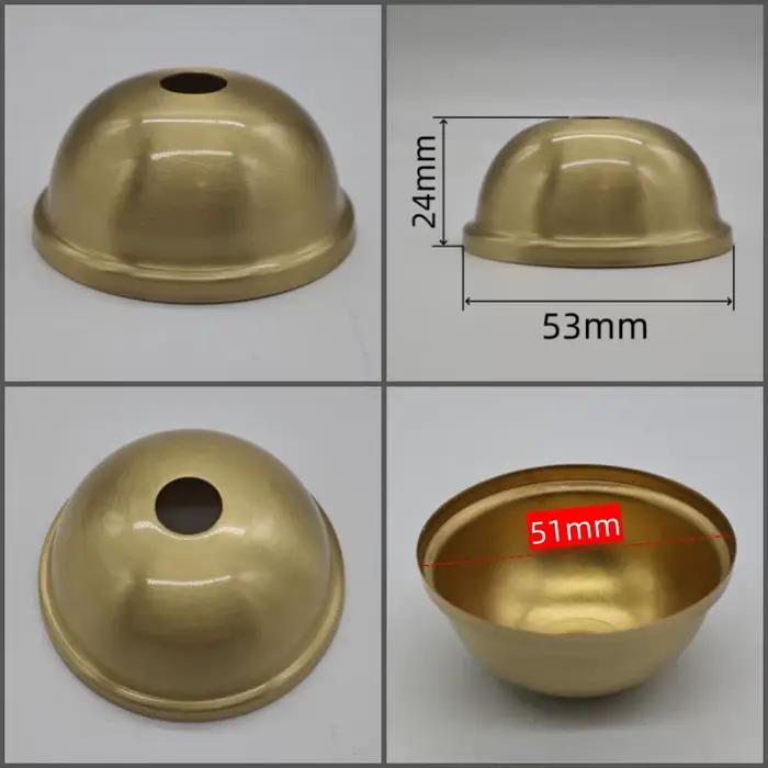 Support de lampe en laiton poli scellé à l'huile, accessoires en cuivre adaptés aux lampes de bureau