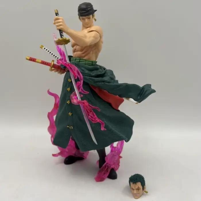 Figurine d'action Anime ONE PIECE Roronoa Zoro de 23 cm/9 pouces, modèle de collection en PVC, jouet