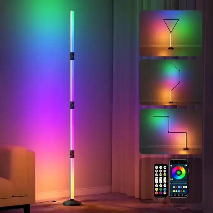 Lampadaire Bluetooth Graffiti WIFI pliable, éclairage d'ambiance de style, lampe à rythme à commande