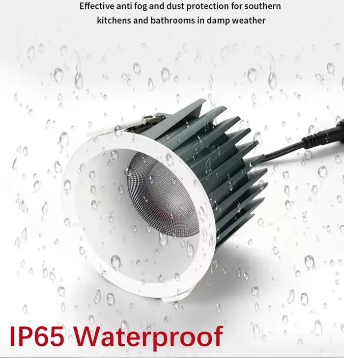 Lampe LED encastrée pour plafond, étanche ip65, pour salle de bain, éclairage décoratif pour la mais