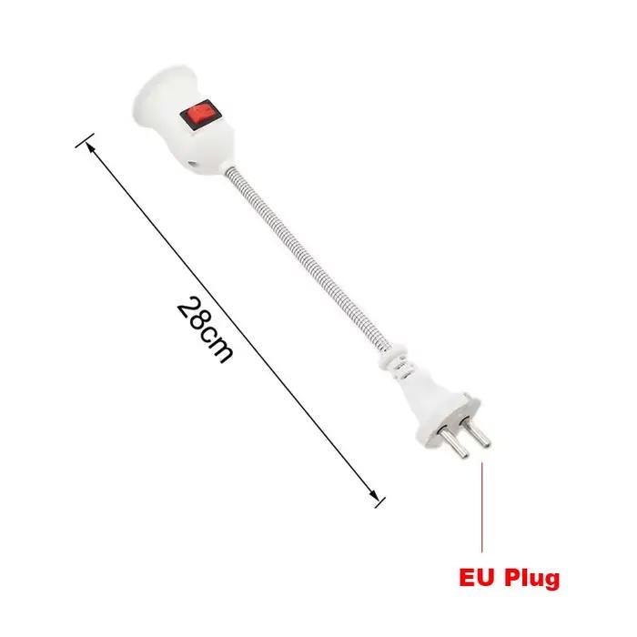 Support de lampe flexible à base d'ampoule LED avec interrupteur marche/arrêt, extension, convertiss