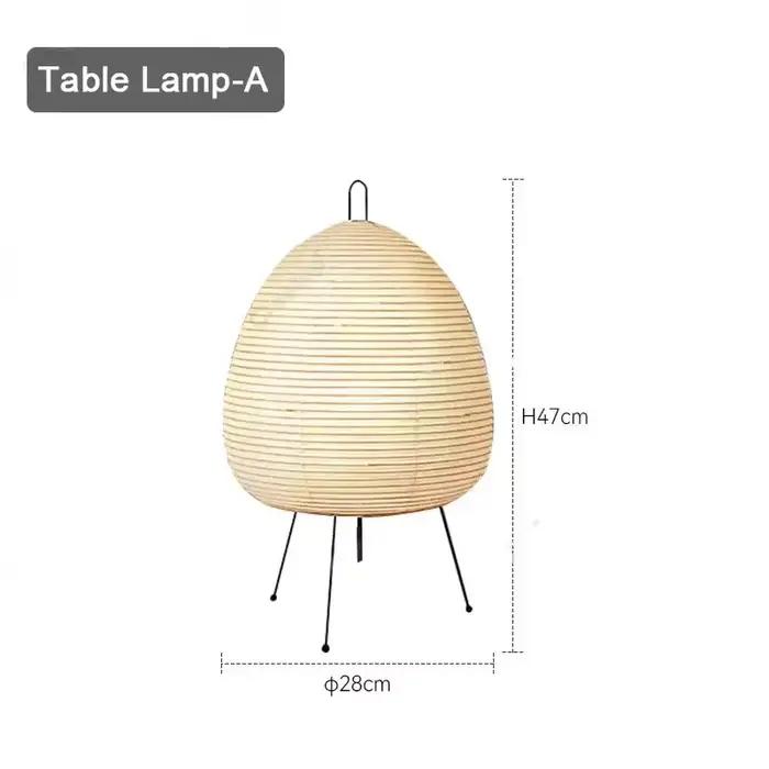 Lanterne Japonaise Noguchi Yong en Papier Riz, Luminaire Décoratif d'Nik, Idéal pour un Bureau, un S