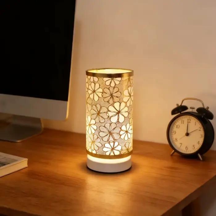 Lampe de bureau en tissu de style nordique moderne, alimentée par USB - adaptée à l'éclairage décora