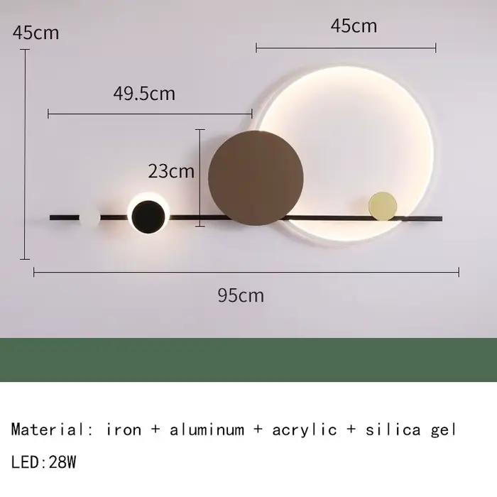 Accueil Art déco mur LED lumières 3000K hôtel Hall salon salle à manger applique escaliers allée cou