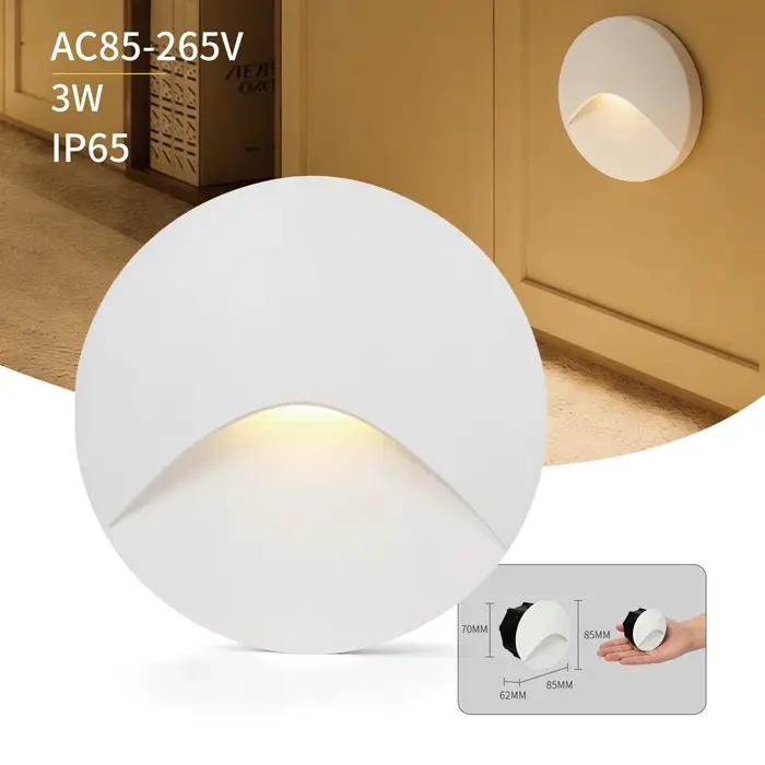 Lampe murale d'escalier 3W, éclairage d'escalier intérieur, lumière de couloir, lumière de nuit, AC8