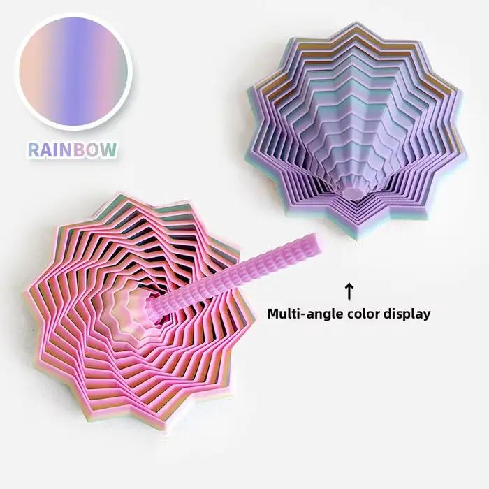 Modèle d'étoile sensorielle élargie, impression 3D, Illusion visuelle, hexagone tourbillonnant, orne