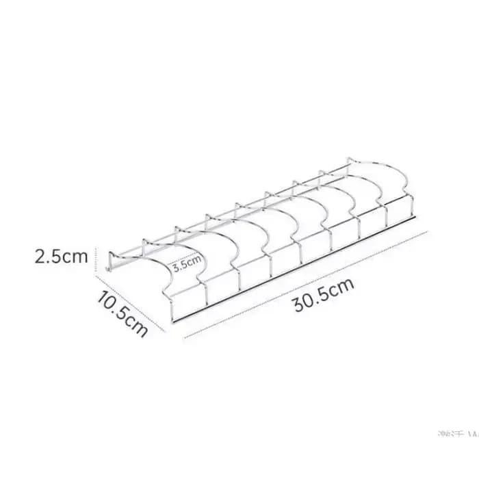 Bol de cuisine en acier inoxydable, organisateur de plats, porte-vaisselle, couverts de maison, plat