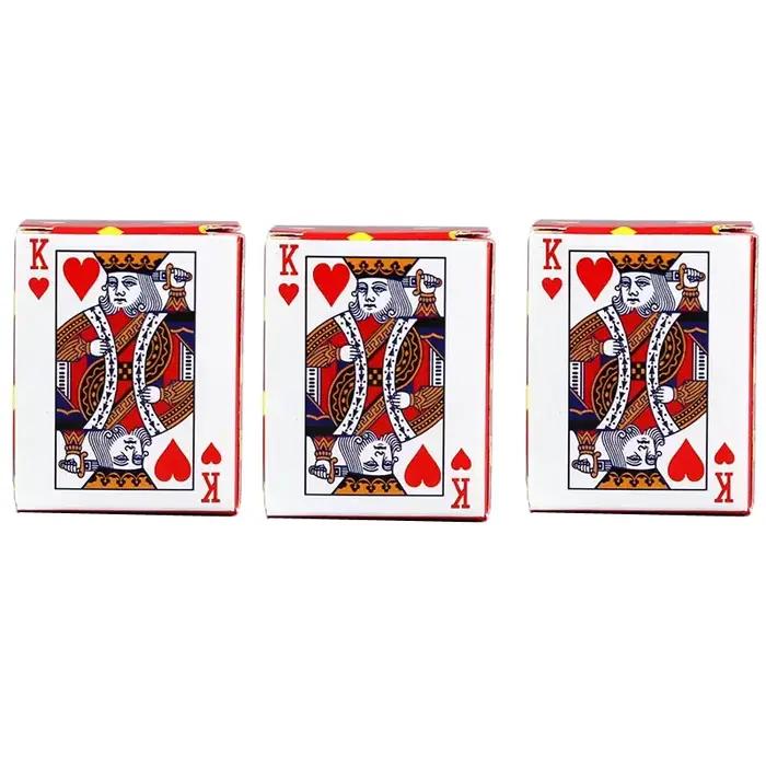 Mini cartes à jouer au poker pour enfants et adultes, fournitures de jeux de fête, cadeaux amusants,