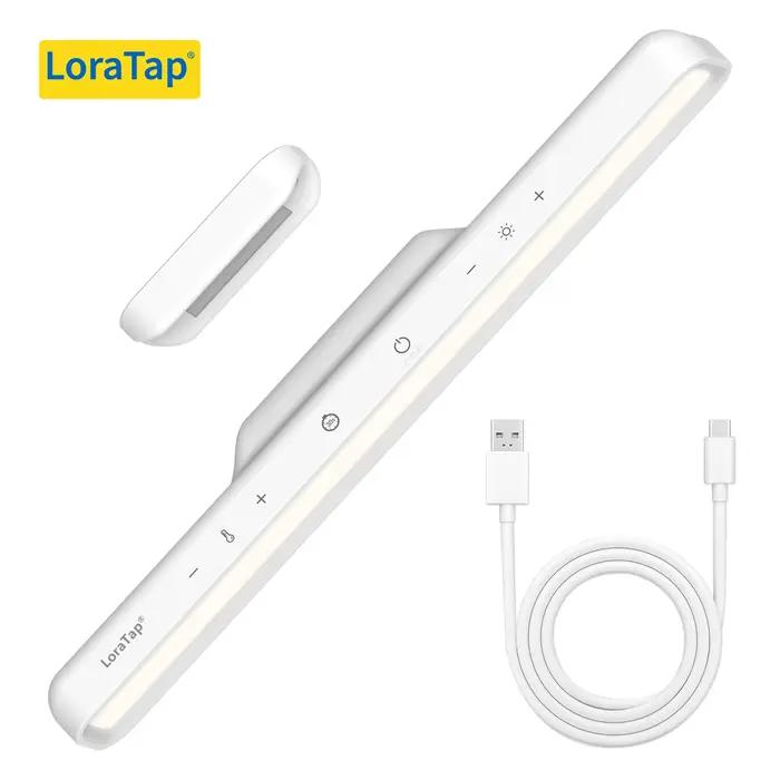 LoraTap Lampe de table magnétique pour apprendre le camping, placards de chevet, température et lumi