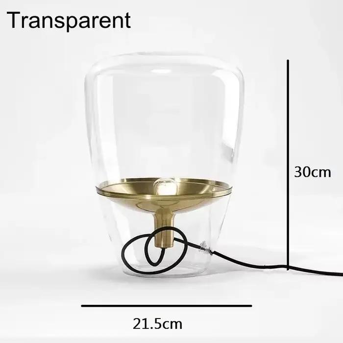 Lampe de Table LED en Verre Créatif, Design Tchèque, Luminaire de Bureau, pour Chambre à Coucher, Bu