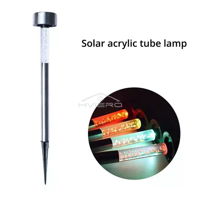 Solaire acrylique petit Tube lampe jardin extérieur paysage éclairage voie Patio cour parc pelouse V