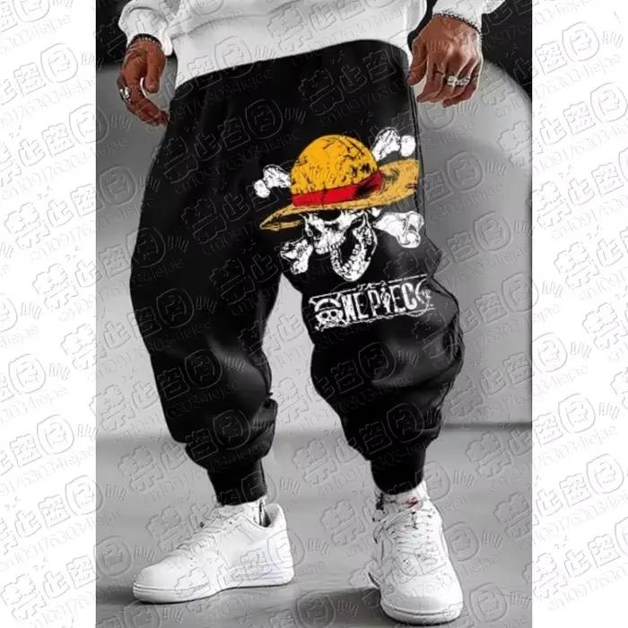 Pantalon de jogging décontracté et ample pour homme One Piece 2026 – Collection Printemps-Automne-Hi