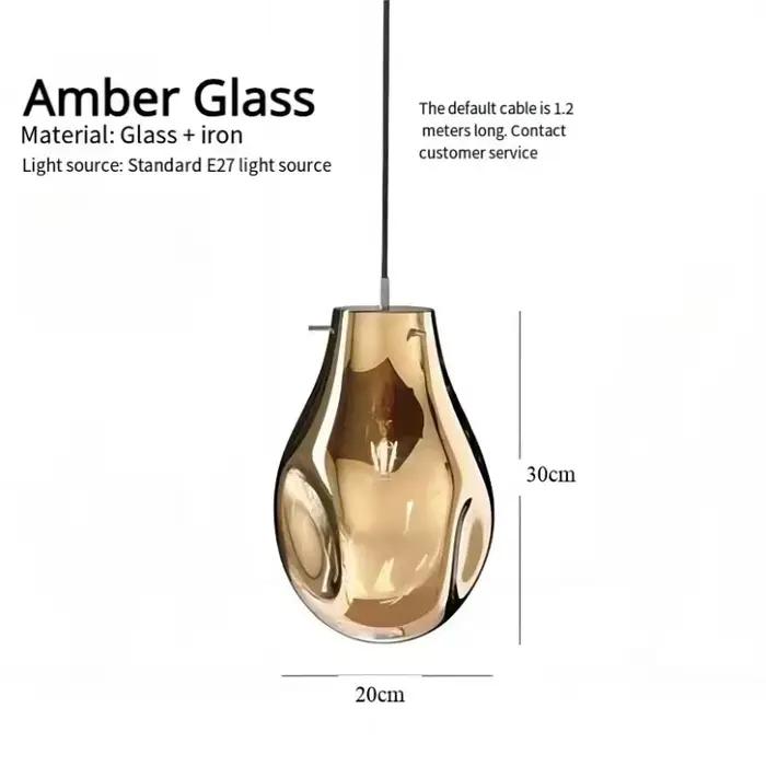 Lustre en verre coloré de design italien, luminaire moderne à LED pour chevet, bar, comptoir, café, 