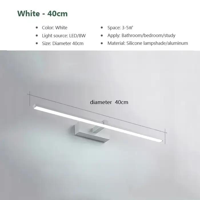 Applique murale LED moderne pour chambre chevet couloir salle de bain miroir de maquillage appliques