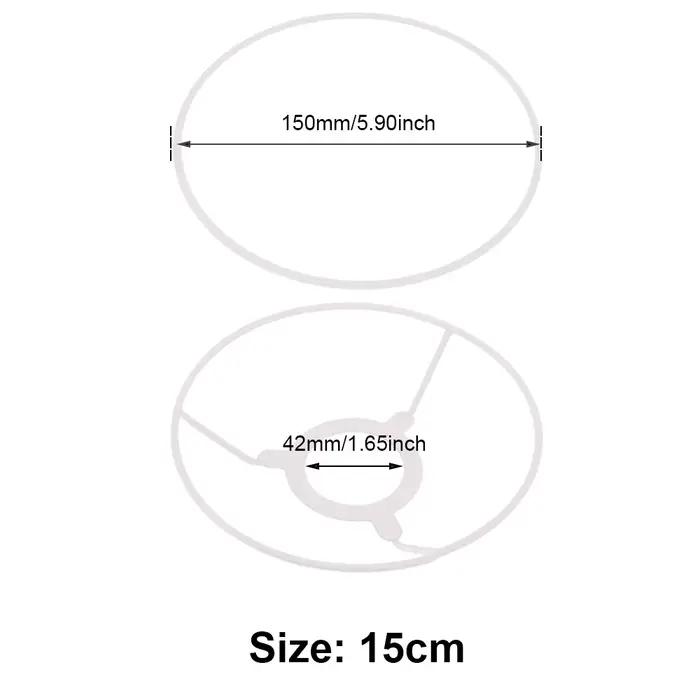 Abat-jour Standard E27 E14, cylindre de 15-40cm, cadre de lampe Vintage, accessoires pour bricolage,
