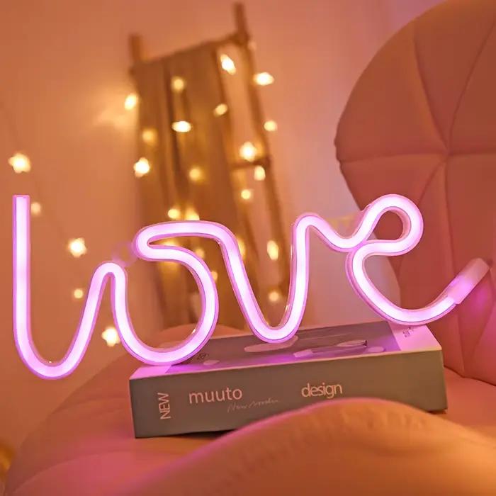 Nuage néon signe lumière LED pour chambre à coucher tenture murale fête décoration de noël arc-en-ci