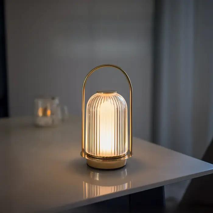 Lampe de Table sans fil LED Rechargeable veilleuse avec 3 couleurs gradation continue éclairage ambi