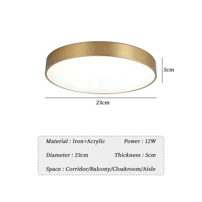 Plafonniers LED modernes pour couloir, chambre, garage, vestiaire, balcon, luminaires d'intérieur, s