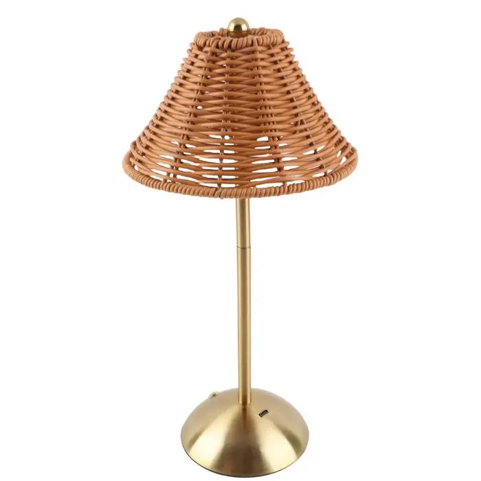 Lampe de Table en rotin Boho sans fil