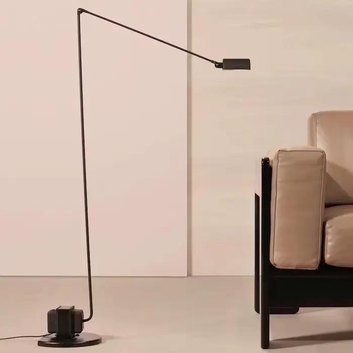 Lumina lampadaire rétro design italien lampadaire pour canapé industriel réglable lumière verticale latérale salle d'étude lampe de lecture