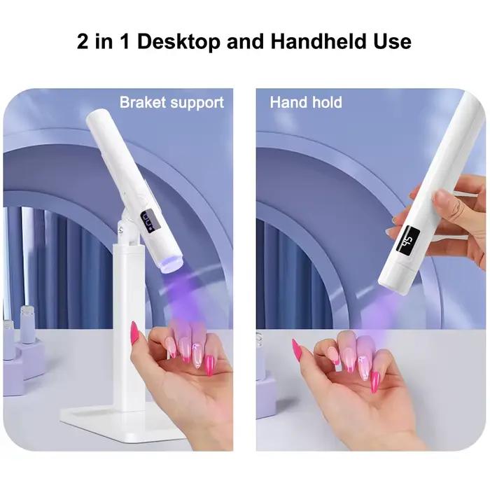 Lampe à LED UV pour ongles, mini séchoir à ongles portable, mini lampe de table pour manucure, lampe UV professionnelle pour le séchage des ongles