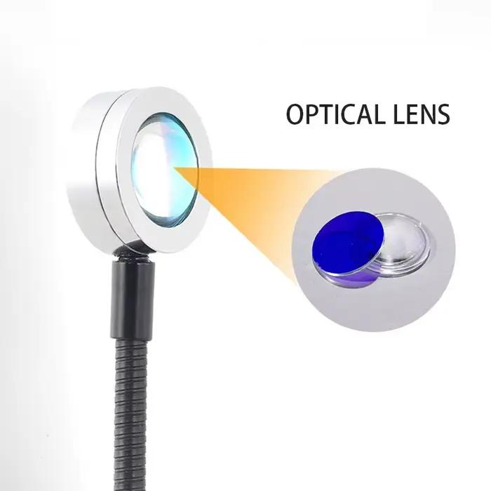 Lampe led avec projecteur arc-en-ciel USB