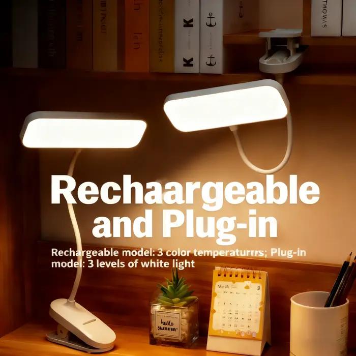 Lampe de bureau à pince LED avec protection oculaire