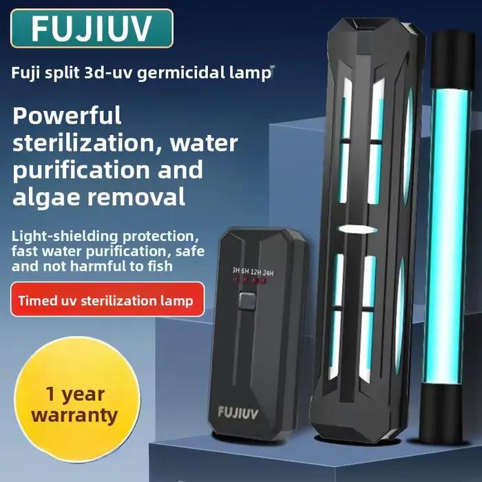 Lampe UV pour bassin à poissons, aquarium, lampe de purification de l'eau, lampe anti-algues, lampe germicide programmée