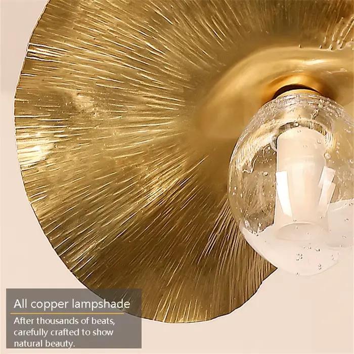 Lampe suspendue feuille de Lotus