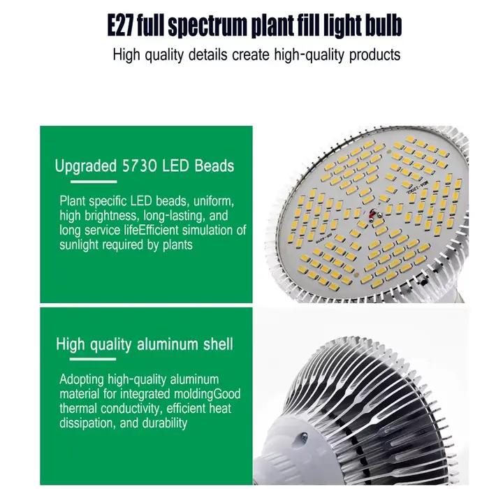 LED plante lumière supplémentaire E27 serre semis 85-265V cultiver lampe et ampoule succulente spectre complet Imitation du soleil
