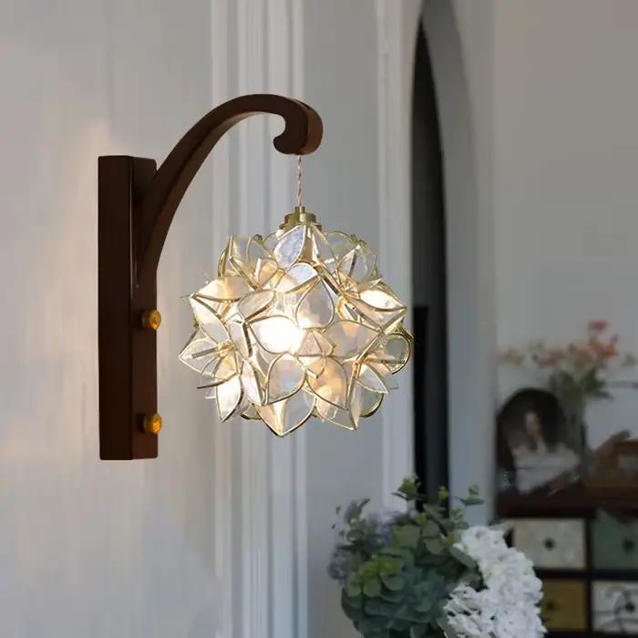 Abat-jour en verre artisanal élégant