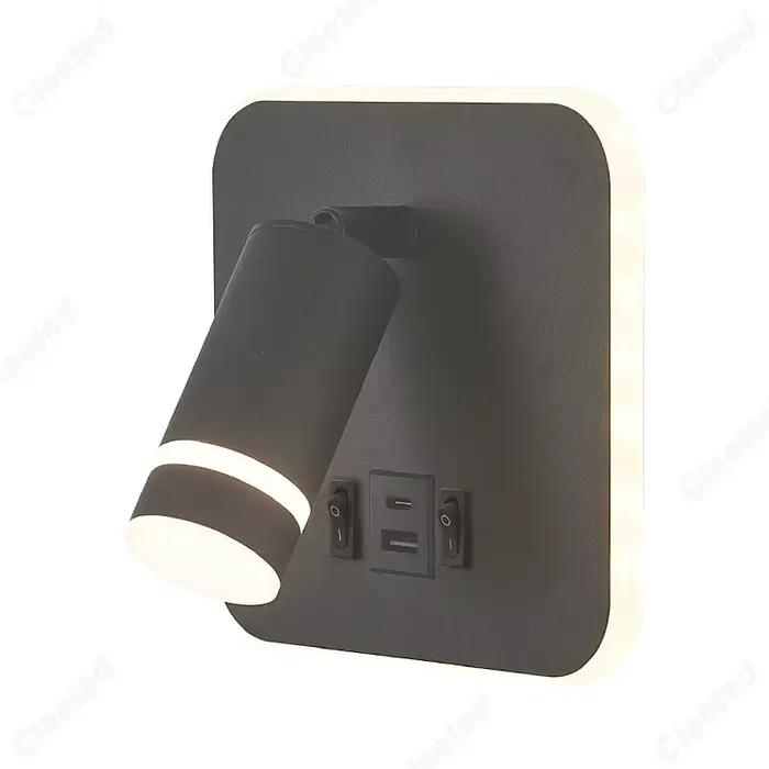 Applique murale LED Claeted moderne avec abat-jour personnalisable pour éclairer et décorer cuisine, salle à manger, chambre à coucher, entrée et étude