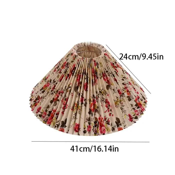 Abat-jour en tissu moderne plissé pour lampe de table lampe sur pied lampe murale style minimaliste pour chambre et hôtel occasionnels occasions spéciales