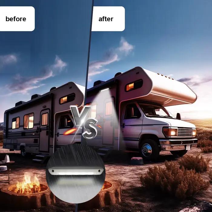 Barre lumineuse caravane accessoires LED auvent porche lumière caravane intérieur appliques 12V/24V RV Van remorque lampe extérieure