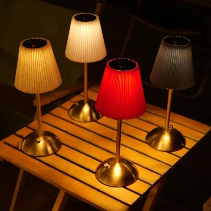 Petite lampe de Table plissée Rechargeable