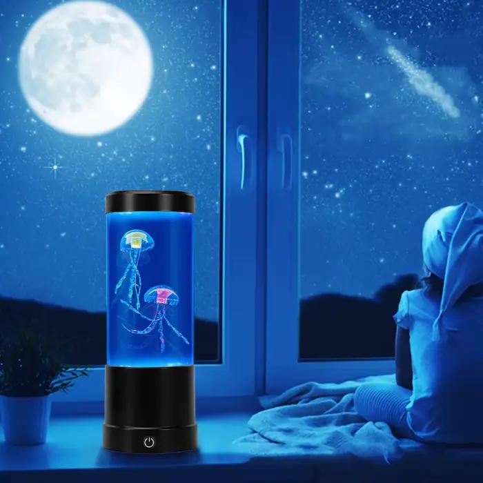 Lampe méduse LED avec télécommande