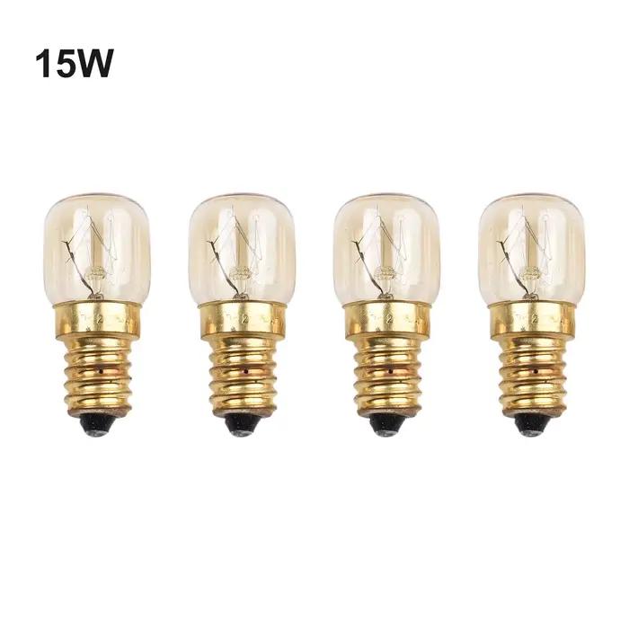 4 pièces E14 lampe à sel Globe ampoule 25W ampoules 240V réfrigérateur four remplacement Vintage ampoules à incandescence