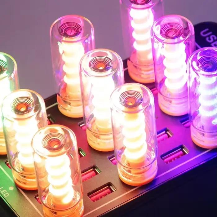 LED spirale Filament lumière à la main bricolage Camping lumière LED Flexible rétro USB ampoule pour éclairage quotidien ampoule atmosphère lampe
