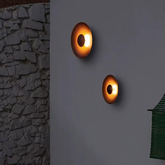 Applique Murale LED Ronde en Bois Style Nordique Luminaire Mural Moderne et Créatif pour Salon Chevet Chambre Escalier Couloir Éclairage Doux et Harmonieux 5-10m² Blanc Noir Vert