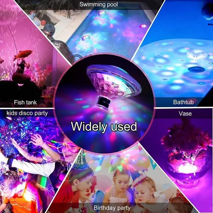 Lampe LED Flottante Colorée en Forme de Diamant, Étanche, RVB, pour Piscine, Étang, Poisson, Précieux, Décoration de Baignoire