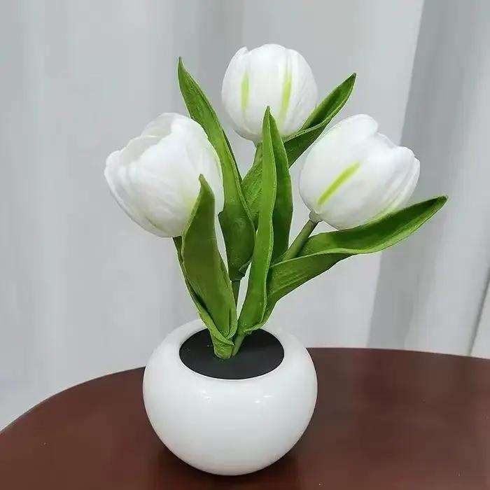 Lampe de Table LED 3 tulipes
