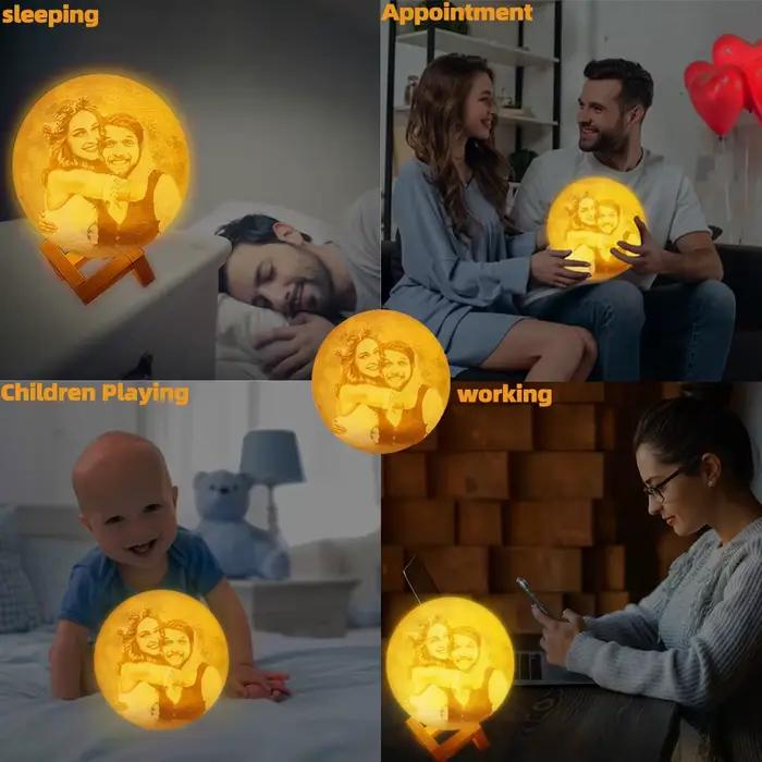 Lampe lunaire imprimée en 3D